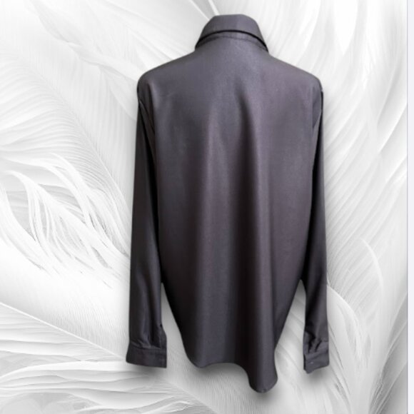 Black Women's Shirt with Colorful Pattern on the Front Halloween Style Size: L - Picture 2 of 5